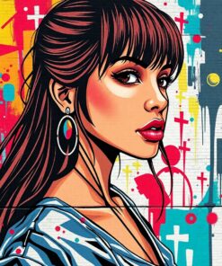 Girl Mural Paint Numbers