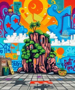 Island Mural Paint Numbers