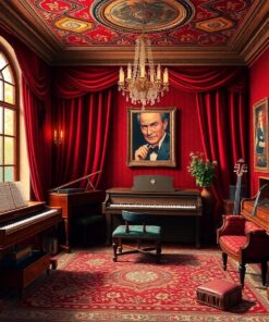 Realistic Velvet Music Room Paint By Numbers