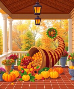 Veranda Cornucopia Paint Numbers