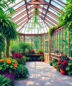 Conservatory Oasis Paint Numbers