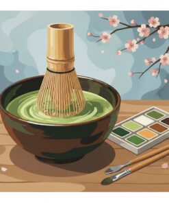 Realistic Vintage Chasen Whisk Paint By Numbers