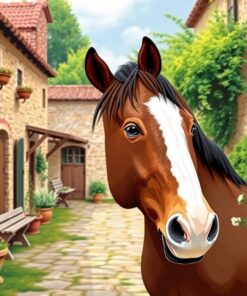 Courtyard Mare Paint Numbers