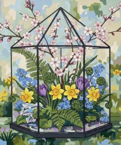 Realistic Wardian Spring Blossoms Paint By Numbers
