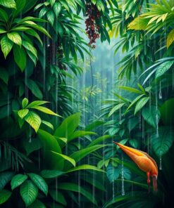 Jungle Foliage Paint Numbers