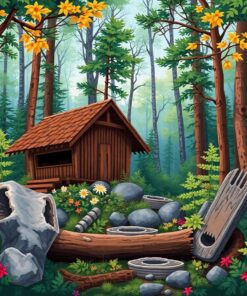 Realistic Woodland Relic Paint By Numbers
