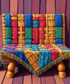 Realistic Woven Quilt Seat Paint By Numbers