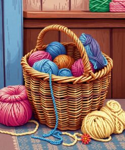 Yarn Basket Paint Numbers