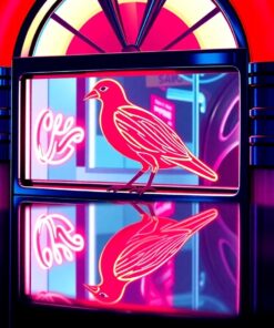 Pink Bird Paint Numbers