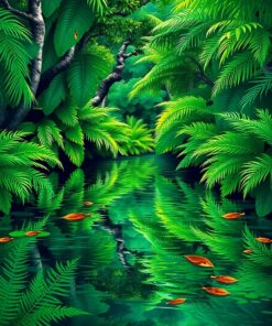 Jungle Waters Paint Numbers