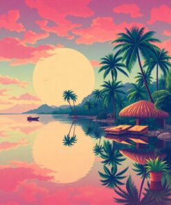 SciFi Tropics Paint Numbers