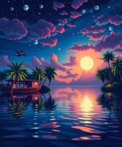 Midnight Waters Paint Numbers