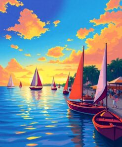 Sunset Bay Paint Numbers