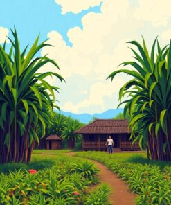 Sugarcane Fields Paint Numbers