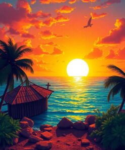 Caribbean Sun Paint Numbers