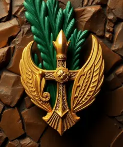 Relic Clasping Green Frond Paint By Numbers