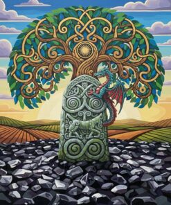 Relic On Obsidian Sand Paint By Numbers