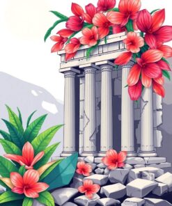 Tropical Petals Paint Numbers