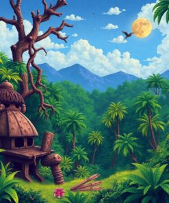 Relics Of The Rainforest Paint By Numbers