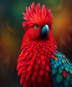 Resplendent Quetzal Portrait paint by numbers