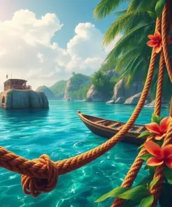 Rest Beneath Tropical Ropes Paint By Numbers