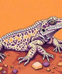 Horned Lizard Paint Numbers