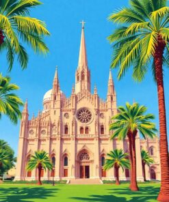 Cathedral Palms Paint Numbers