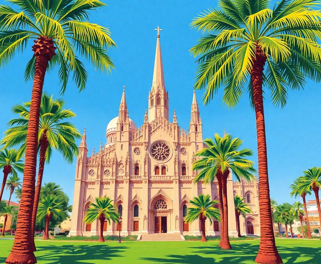 Cathedral Palms Paint Numbers Cathedral Palms Paint Numbers