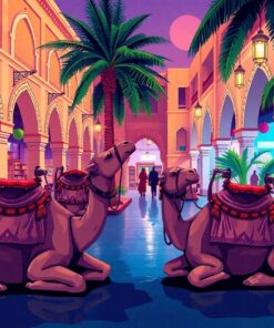 Tropical Medina Paint Numbers