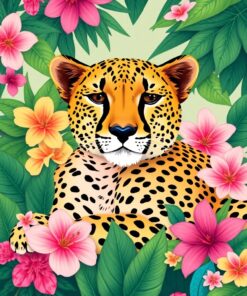 Tropical Blooms Paint Numbers