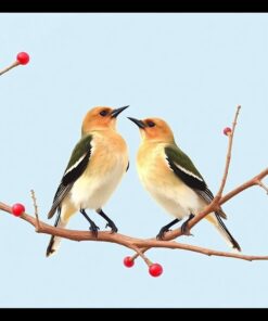Cedar Waxwings Paint Numbers