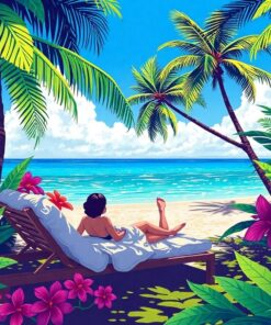 Tropical Shade Paint Numbers