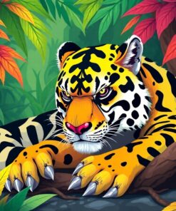 Resting Jungle Predator Paint By Numbers