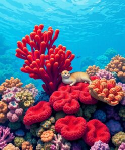 Red Sponge Paint Numbers