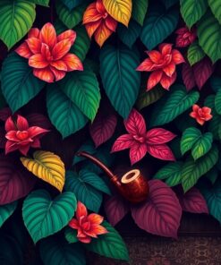 Exotic Leaves Paint Numbers