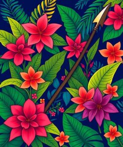 Tropical Foliage Paint Numbers