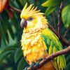 Crested Parrot Paint Numbers