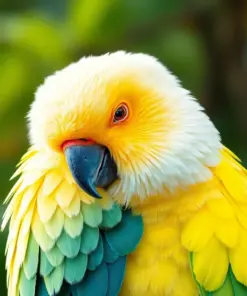 Resting Sulphur Crested Parrot paint by numbers