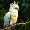 Resting Sulphur Crested Parrot paint by numbers