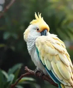 Resting Sulphur Crested Parrot Paint By Numbers