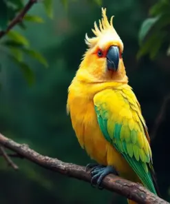 Resting Sulphur Crested Parrot Paint By Numbers