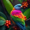 Resting Tropical Fruit Dove paint by numbers