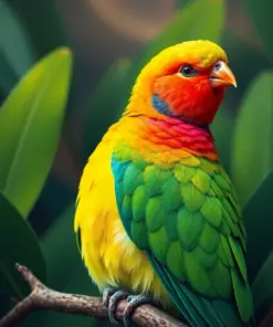 Resting Tropical Fruit Dove Paint By Numbers