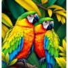 Gold Macaws Paint Numbers