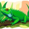 Green Iguana Paint Numbers