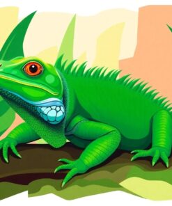 Green Iguana Paint Numbers