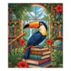 Resting Tropical Library Bird Paint By Numbers