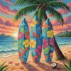 Resting Tropical Longboards Paint By Numbers