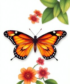 Orange Wings Paint Numbers