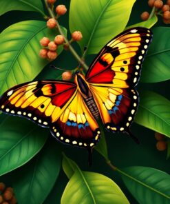 Rajah Birdwing Paint Numbers